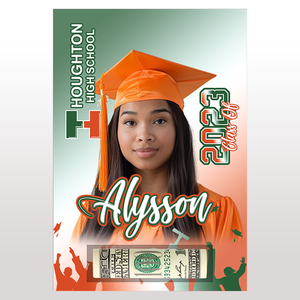 Custom Graduation Money Card Holder Photo Included