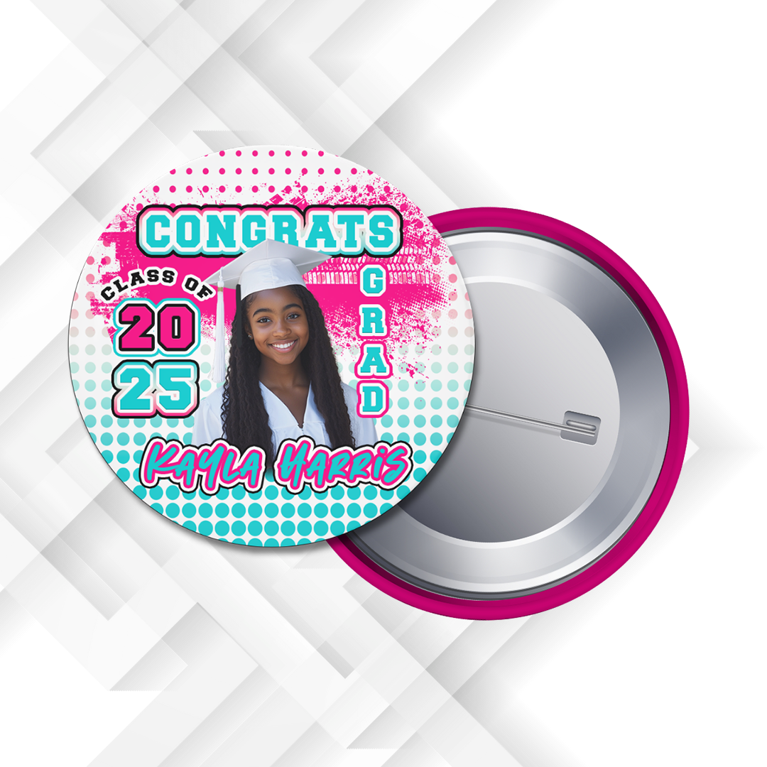 Grad Buttons Design Grad Congrats Button Designs – Demo's Creations LLC