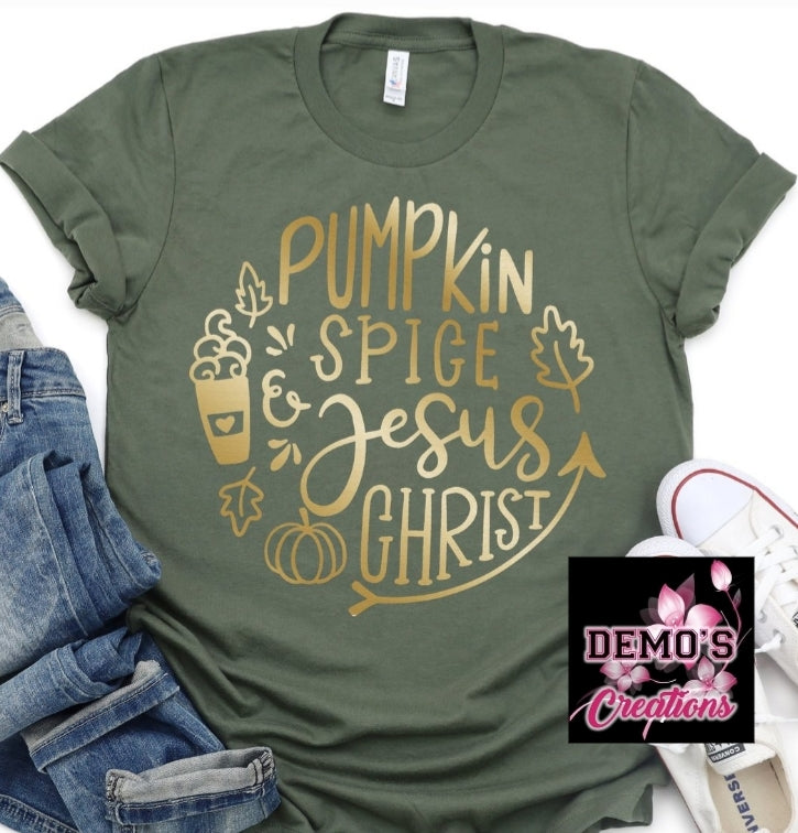 Pumpkin Spice & Jesus Christ Tshirt