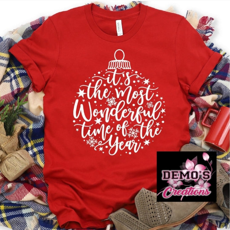 It's The Most Wonderful Time Of The Year Ornament Tshirt