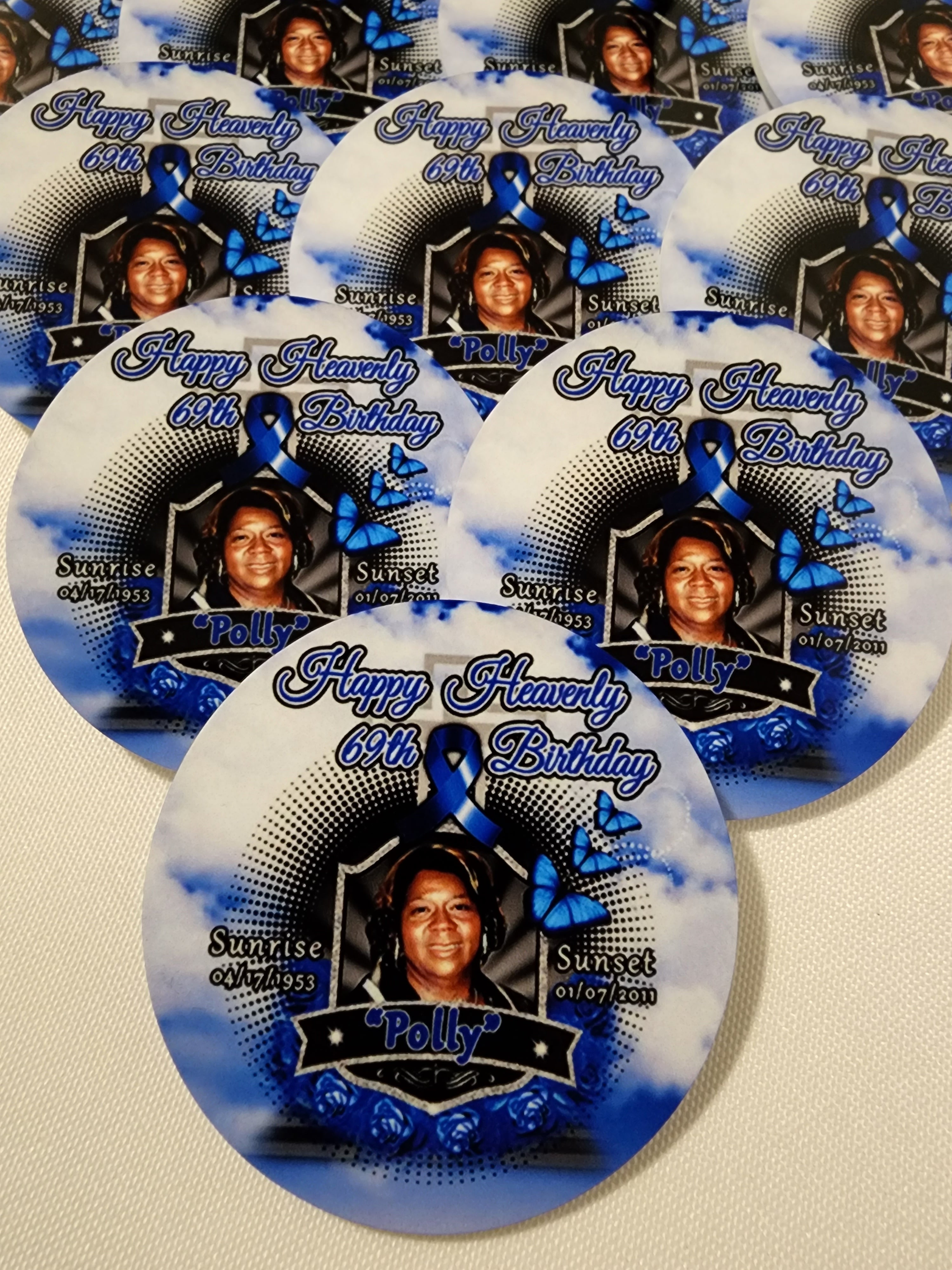 Sublimation Buttons with Pins