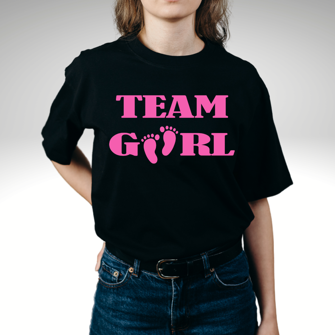 Gender Reveal Team Girl T Shirts Demo s Creations LLC
