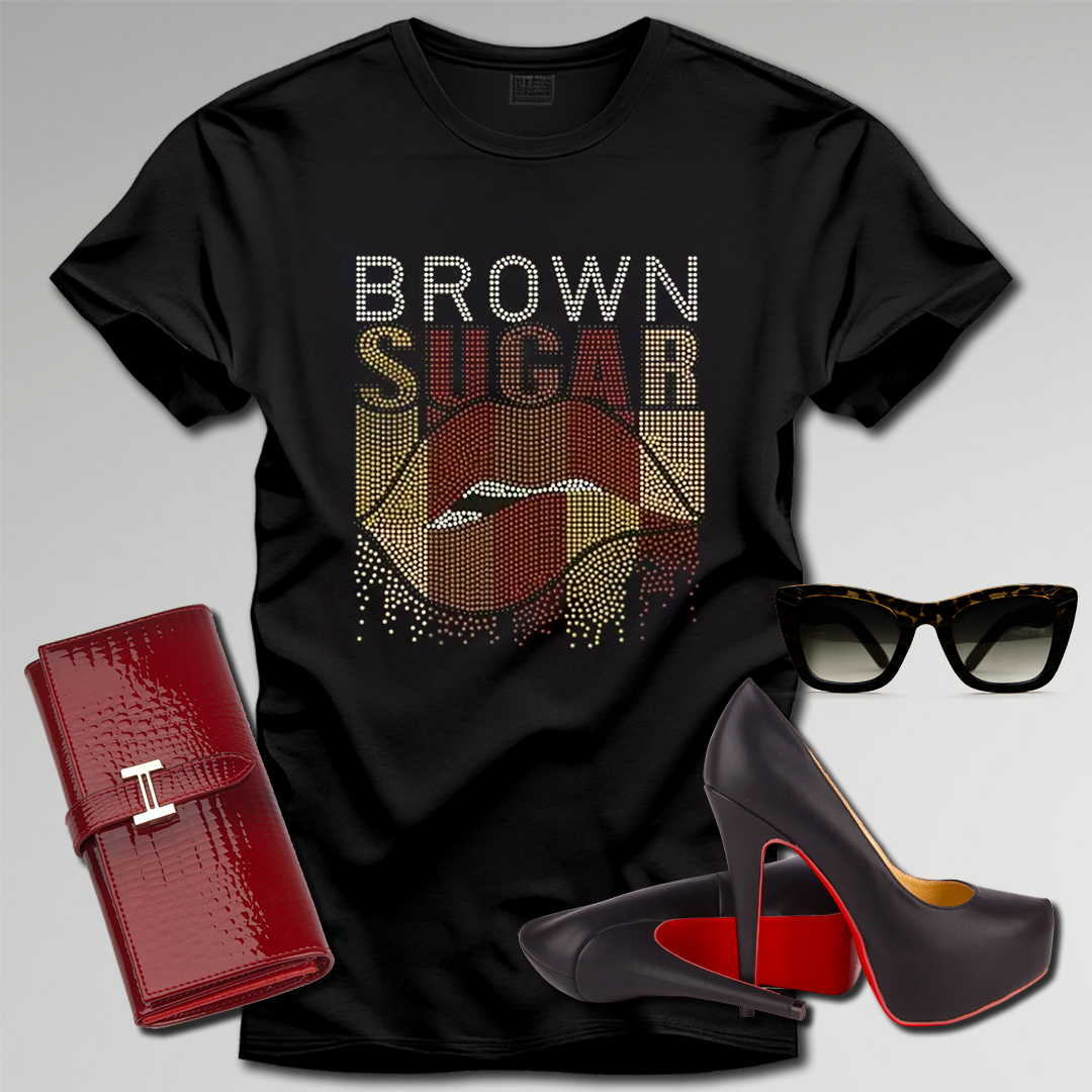 Brown Sugar Rhinestone T-Shirt