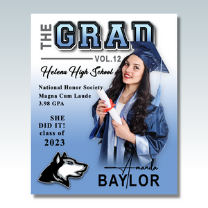 Custom Grad  Magazine Cover