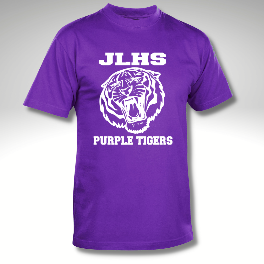 JLHS Purple Tigers Cotton T-Shirt 4