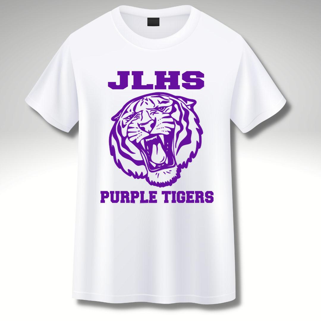 JLHS Purple Tigers Cotton T-Shirt 2